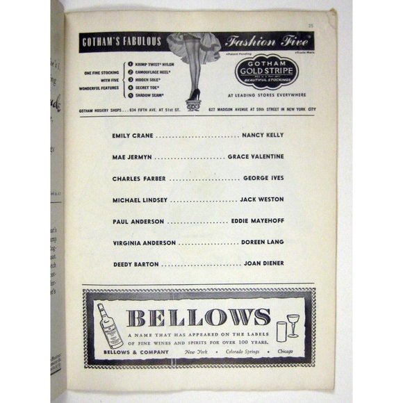 Season in the Sun Playbill October 1950 Richard Whorf Nancy Kelly - Picture 3 of 9